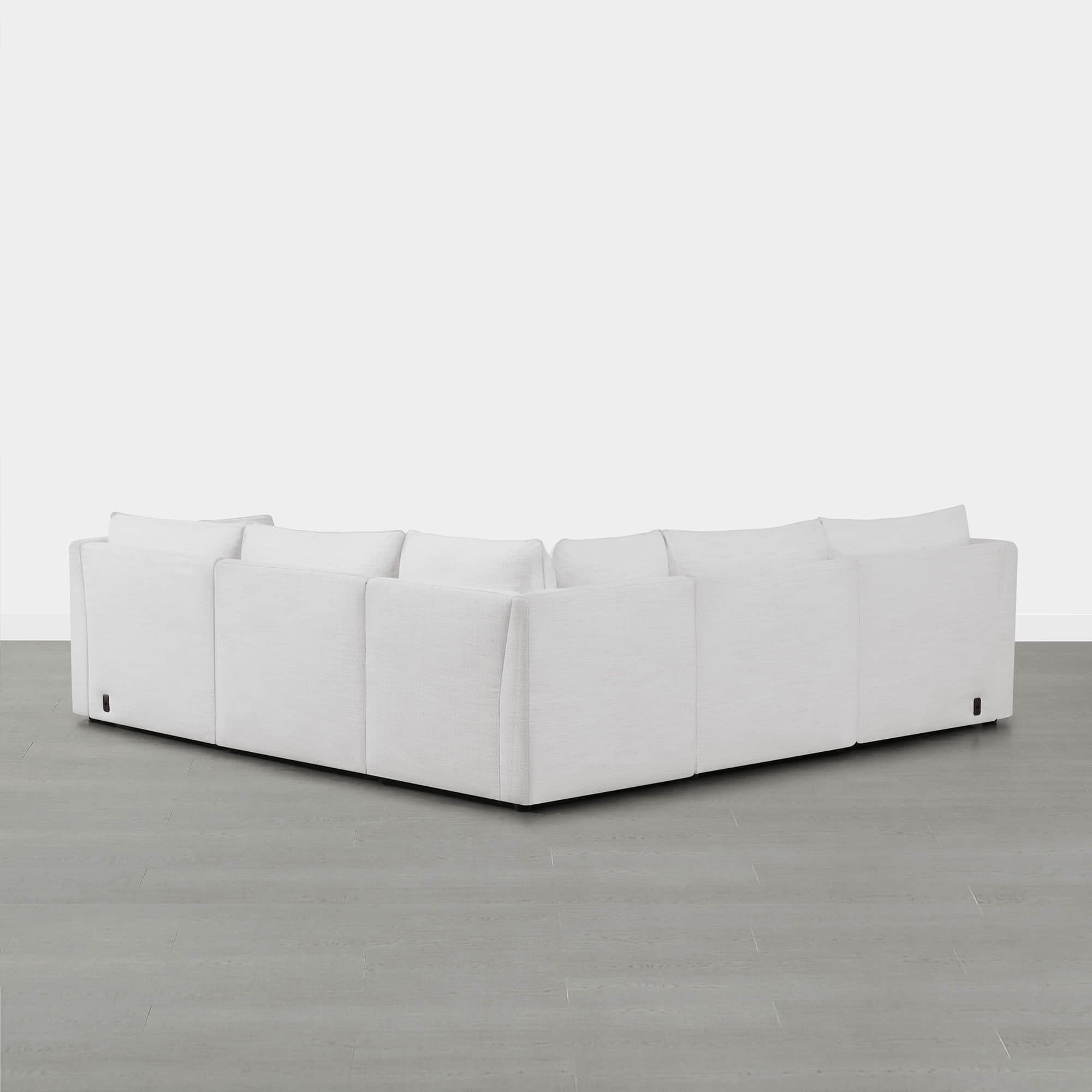 Sophia 5-Piece Feather Power Modular Sofa with Electric Footrests