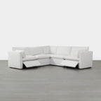 Sophia 5-Piece Feather Power Modular Sofa with Electric Footrests
