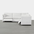 Sophia 5-Piece Feather Power Modular Sofa with Electric Footrests