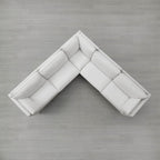 Sophia 5-Piece Feather Power Modular Sofa with Electric Footrests