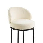 Tanya Modern Chenille Swivel Counter Stool