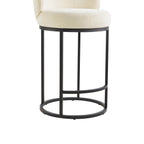 Tanya Modern Chenille Swivel Counter Stool