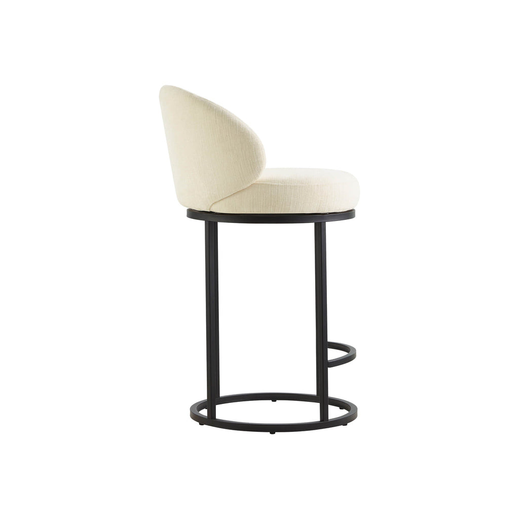 Tanya Modern Chenille Swivel Counter Stool