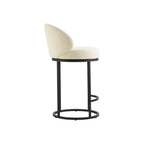 Tanya Modern Chenille Swivel Counter Stool