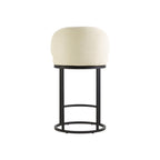 Tanya Modern Chenille Swivel Counter Stool