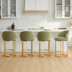 Tanya Modern Chenille Swivel Counter Stool