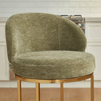Tanya Modern Chenille Swivel Counter Stool