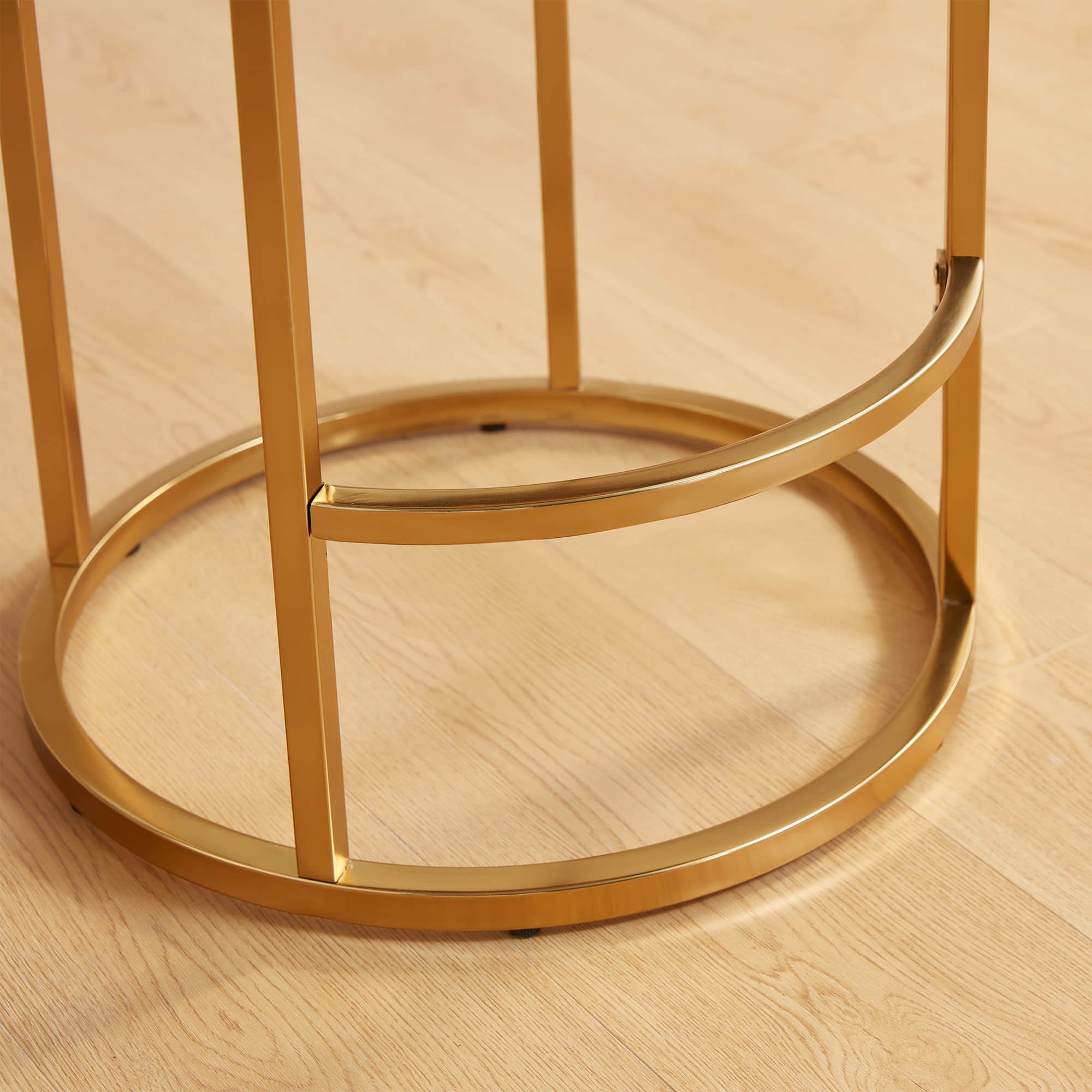 Tanya Modern Chenille Swivel Counter Stool