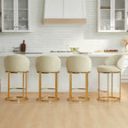 Tanya Modern Chenille Swivel Counter Stool