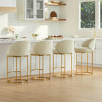 Tanya Modern Chenille Swivel Counter Stool