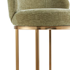 Tanya Modern Chenille Swivel Counter Stool