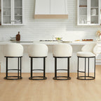 Tanya Modern Chenille Swivel Counter Stool