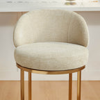 Tanya Modern Chenille Swivel Counter Stool