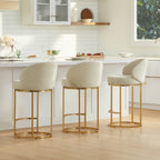 Tanya Modern Chenille Swivel Counter Stool