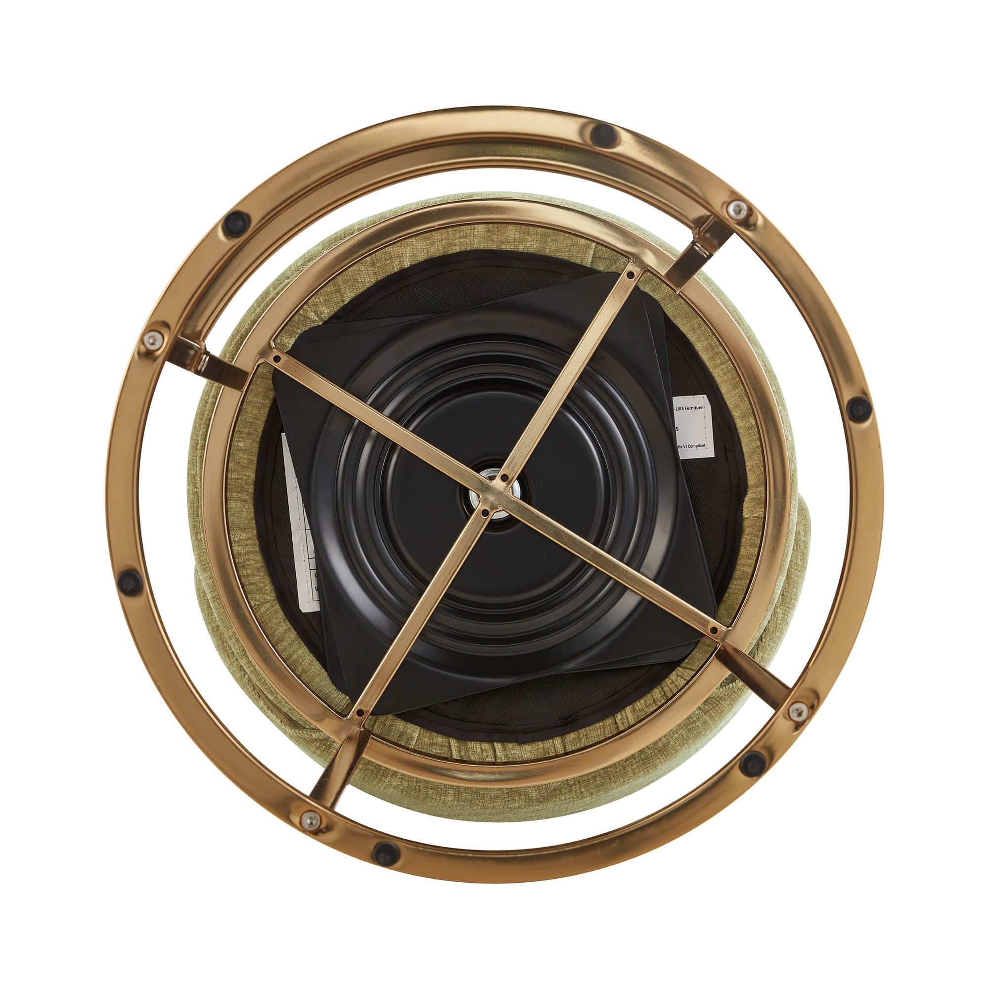 Tanya Modern Chenille Swivel Counter Stool