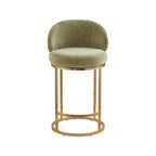 Tanya Modern Chenille Swivel Counter Stool