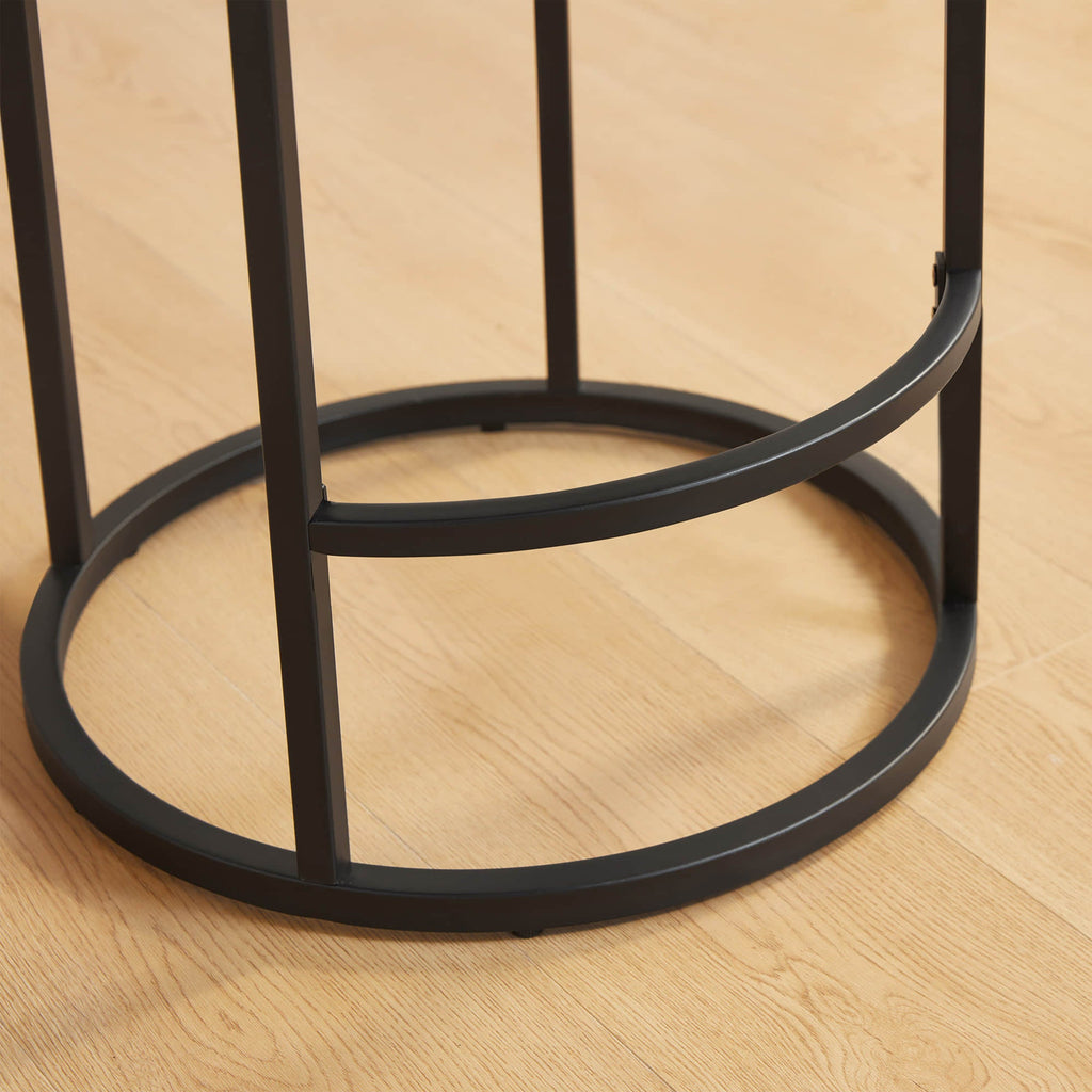 Tanya Modern Chenille Swivel Counter Stool