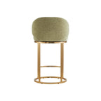 Tanya Modern Chenille Swivel Counter Stool