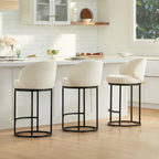 Tanya Modern Chenille Swivel Counter Stool