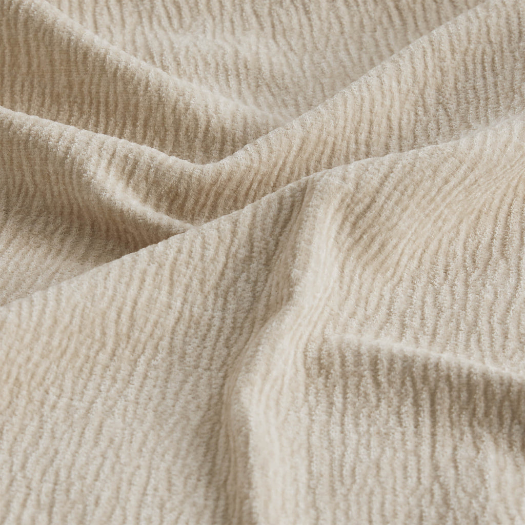 Teleri Modern Curved Chenille Sofa with Solid Birch Wood Legs