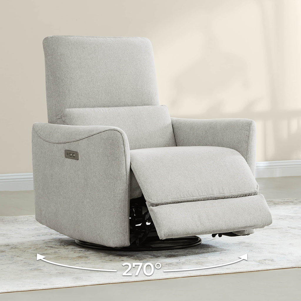 Tracee Power Swivel Nursery Glider Recliner