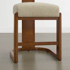 Troy Boucle Counter Stools With Solid Wood
