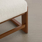 Troy Boucle Dining Chair With Solid Wood