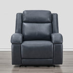Isaac Genuine Leather Wall Hugger Power Recliner with Power Headrest
