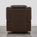 Isaac Genuine Leather Wall Hugger Power Recliner with Power Headrest