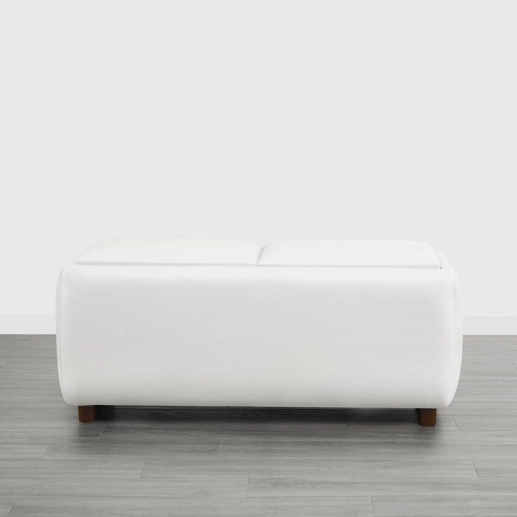 Vault Rectangle Storage Flip Ottoman
