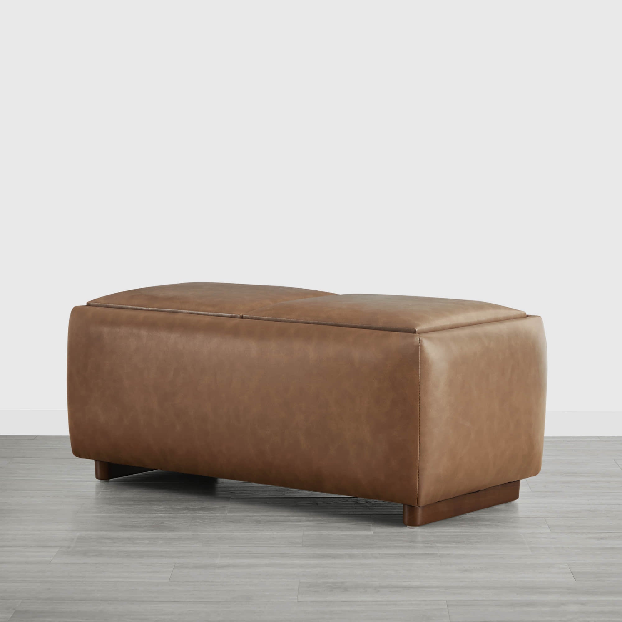 Vault Rectangle Storage Flip Ottoman