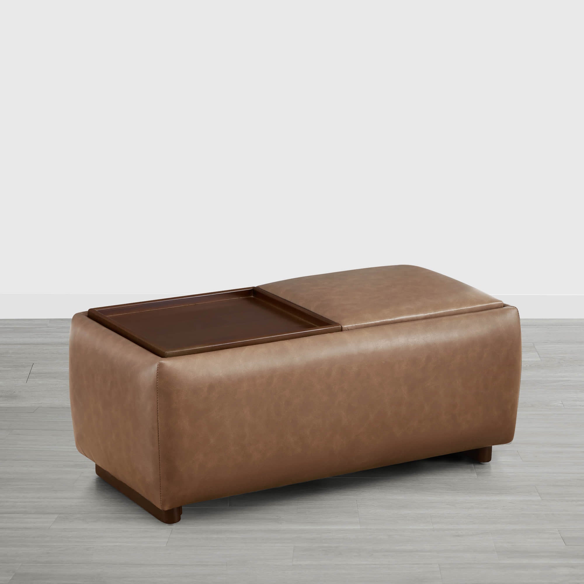 Vault Rectangle Storage Flip Ottoman