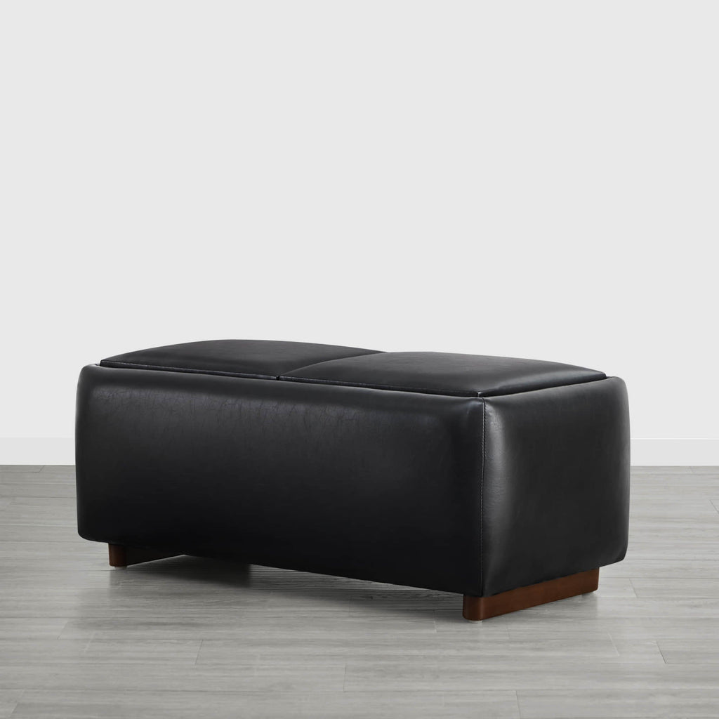 Vault Rectangle Storage Flip Ottoman