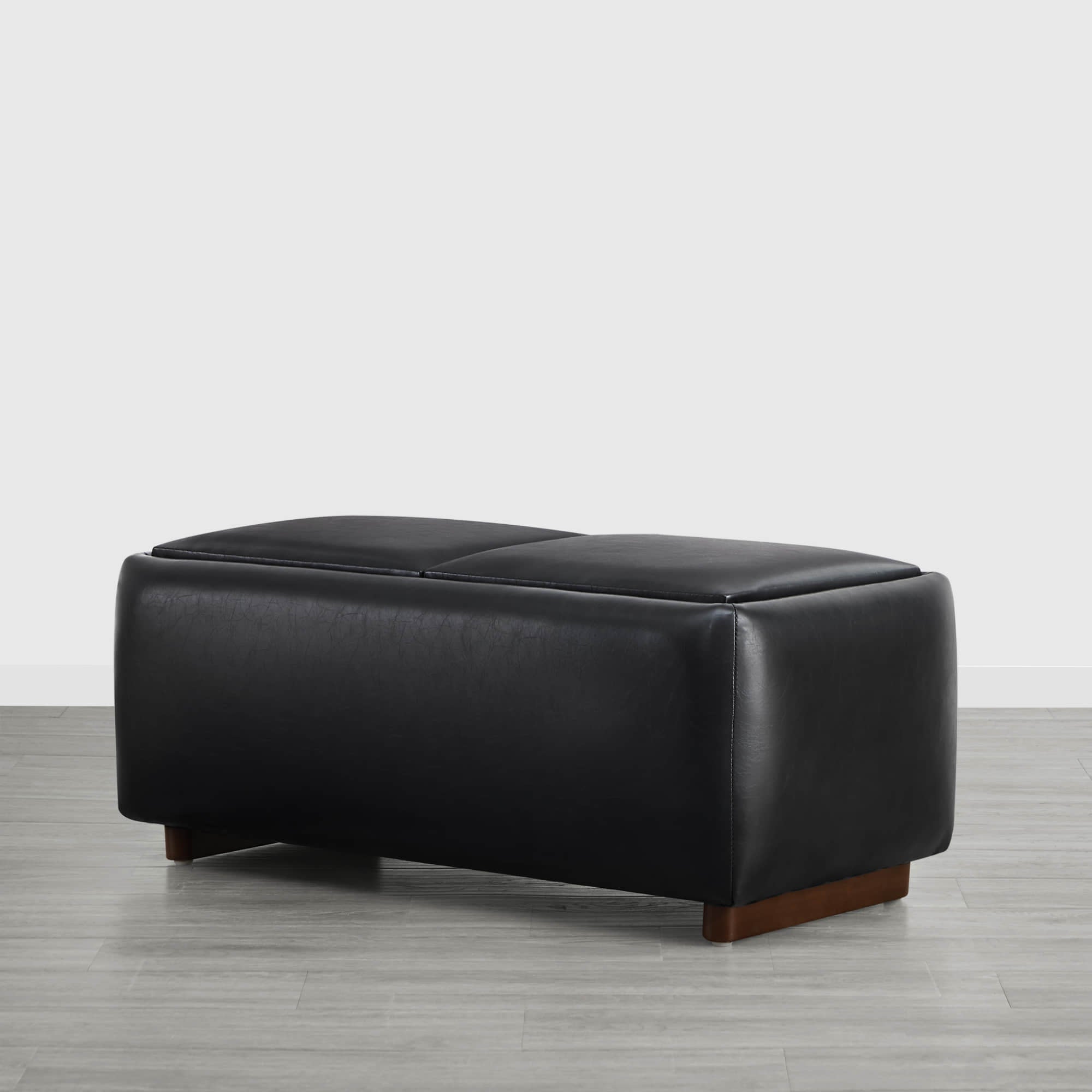 Vault Rectangle Storage Flip Ottoman