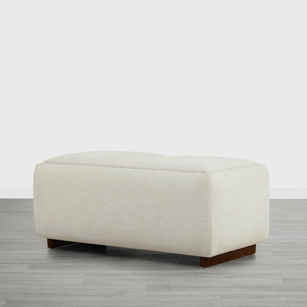 Vault Rectangle Storage Flip Ottoman