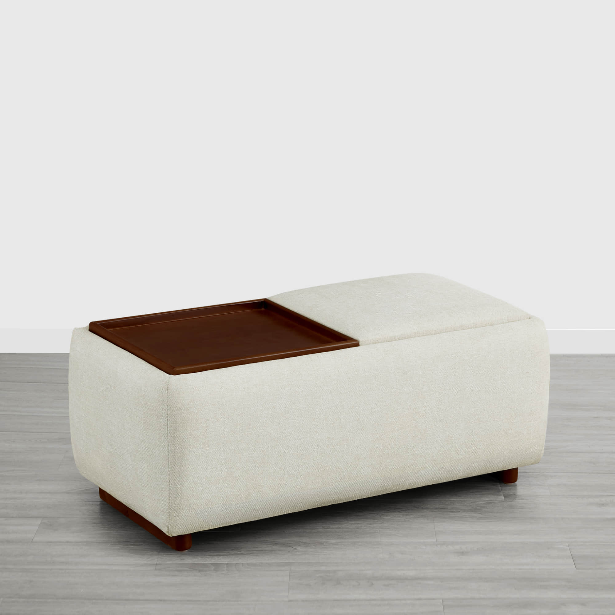 Vault Rectangle Storage Flip Ottoman