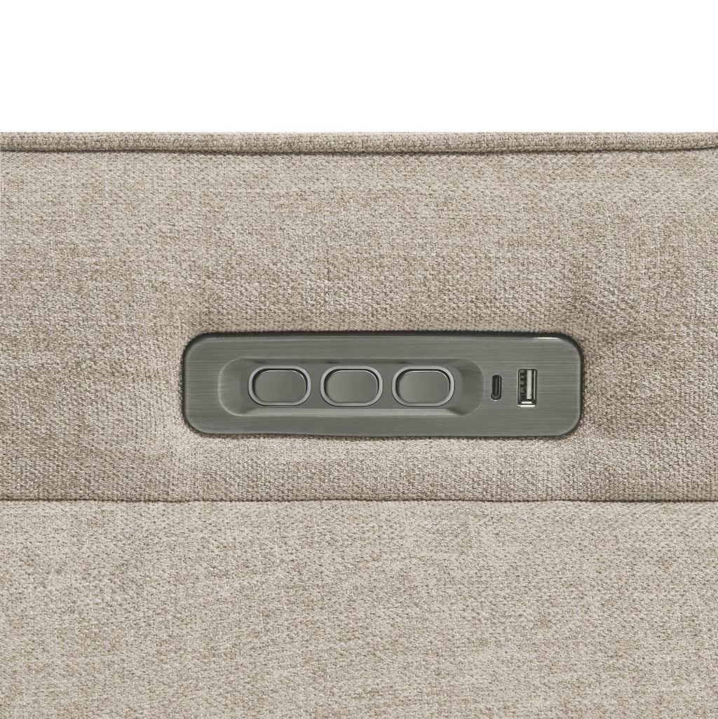 Vinca Power Swivel Nursery Glider Recliner with Power Lumbar & Headrest