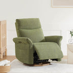 Vinca Modern Power Swivel Glider Recliner with Power Lumbar & Headrest