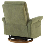 Vinca Power Swivel Nursery Glider Recliner with Power Lumbar & Headrest