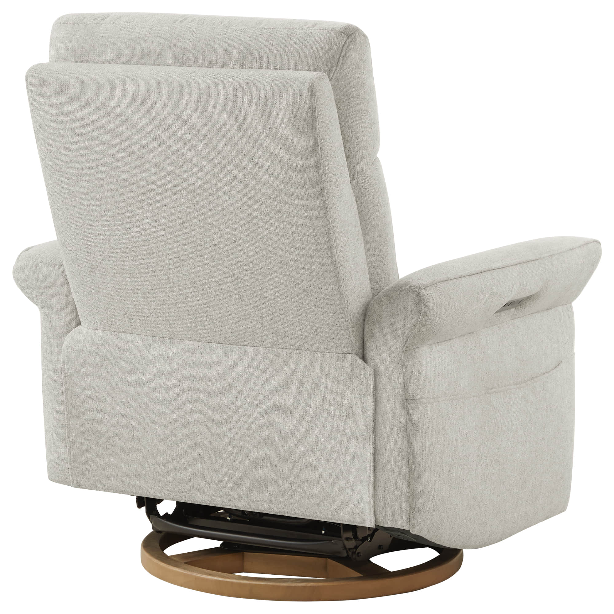 Vinca Power Swivel Nursery Glider Recliner with Power Lumbar & Headrest