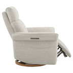Vinca Power Swivel Nursery Glider Recliner with Power Lumbar & Headrest