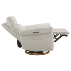 Vinca Power Swivel Nursery Glider Recliner with Power Lumbar & Headrest