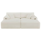 Winsley 3-Seat Sofa with Ottoman, Configurable Pit Sectional