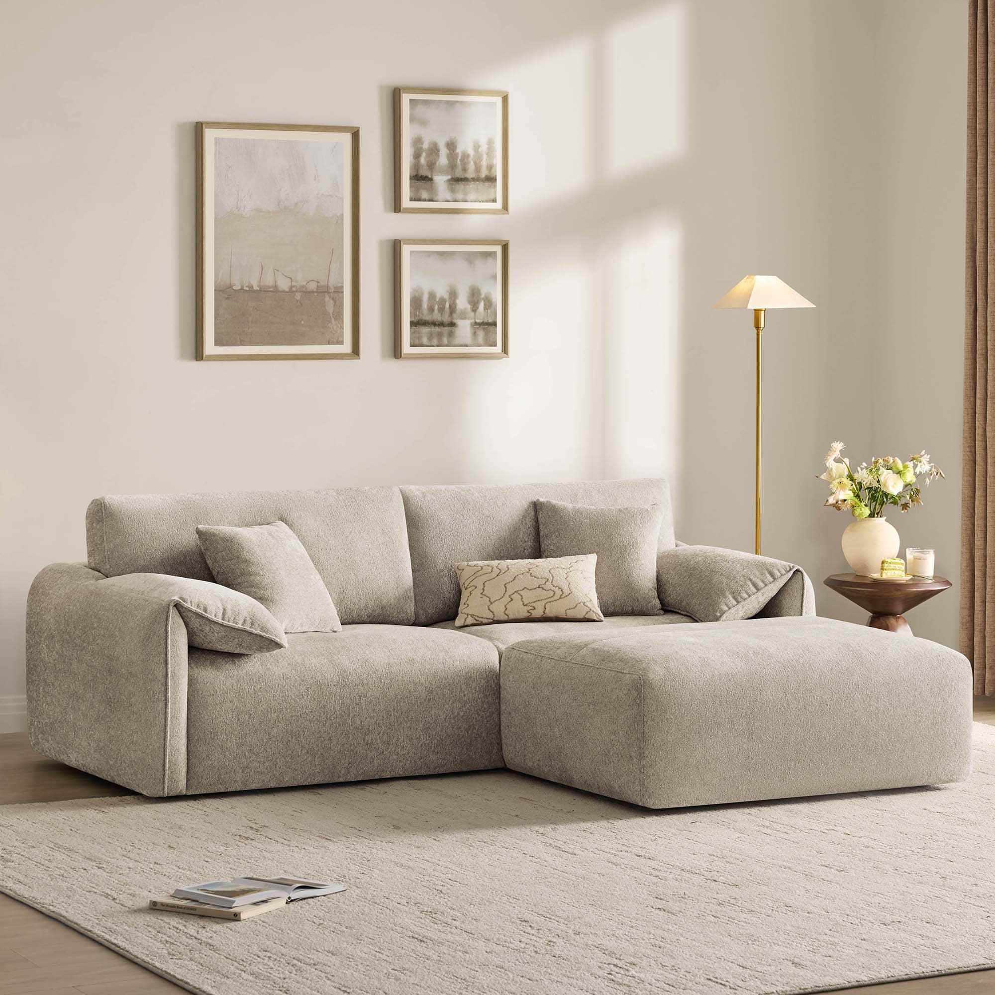 Winsley 3-Seat Sofa with Ottoman, Configurable Pit Sectional