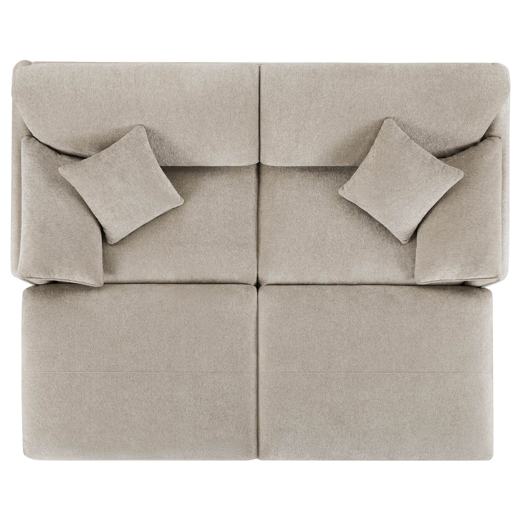 Winsley 3-Seat Sofa with Ottoman, Configurable Pit Sectional