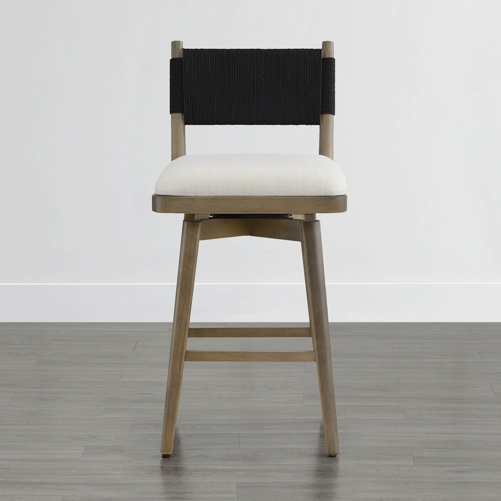 Arcadia Woven Swivel Counter Stool