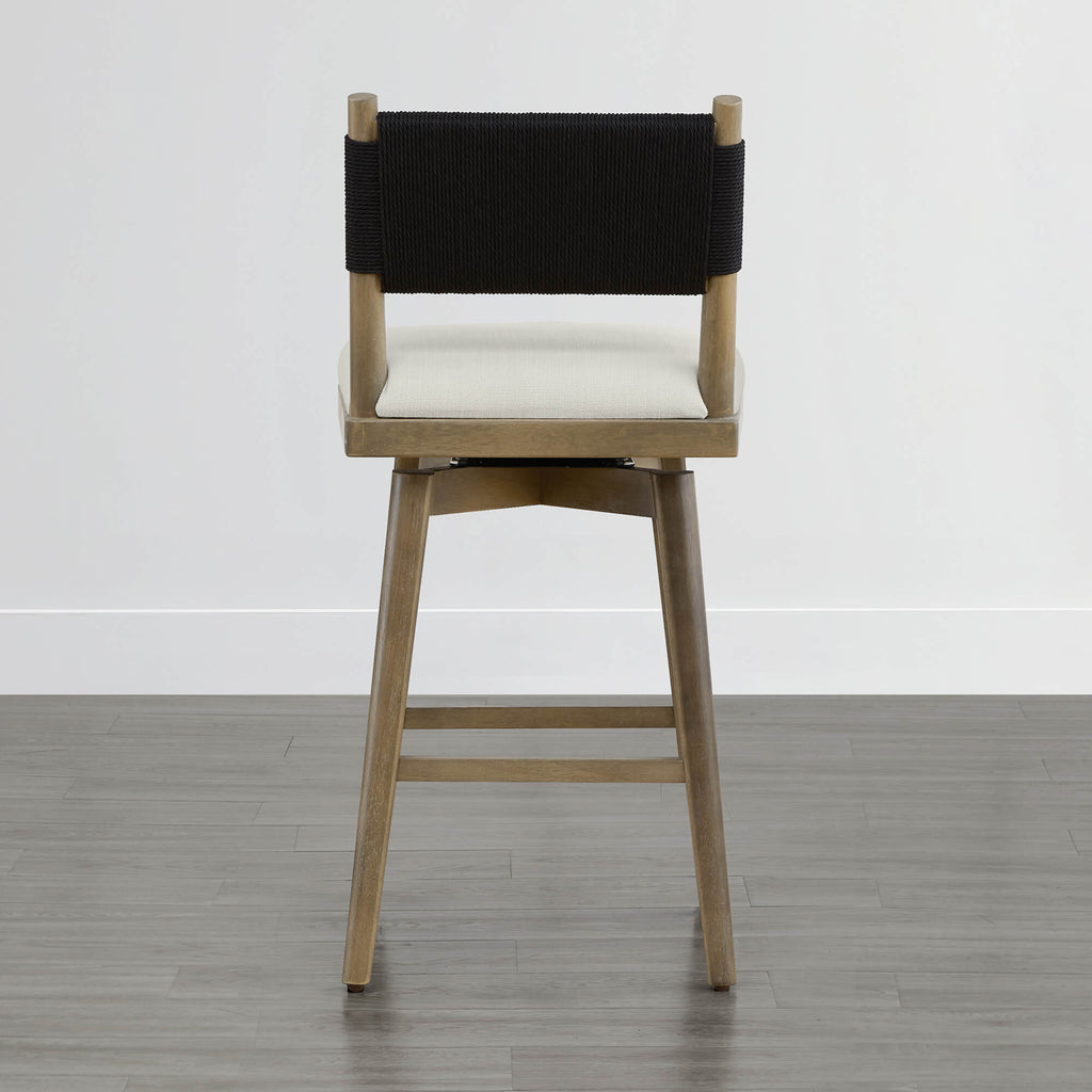 Arcadia Woven Swivel Counter Stool