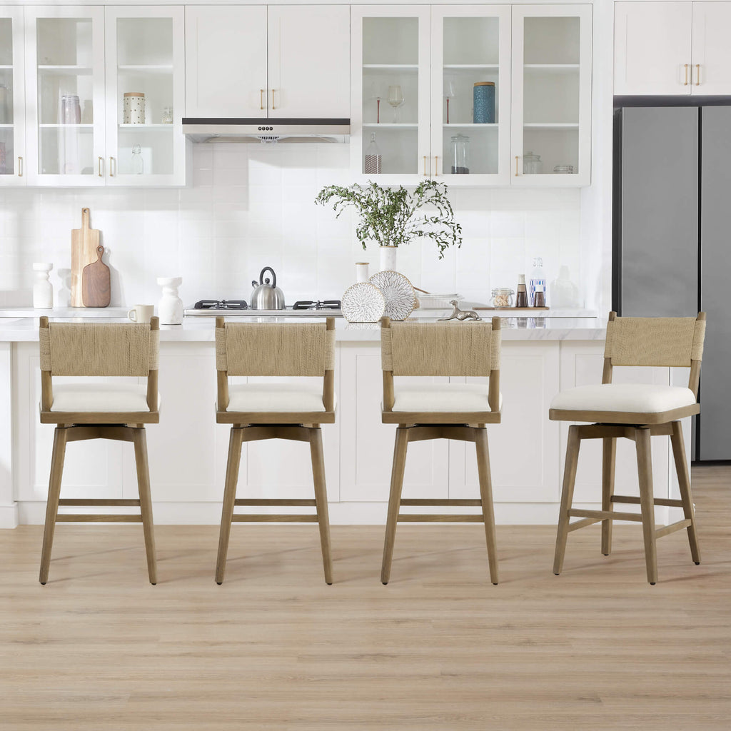 Arcadia Woven Swivel Counter Stool