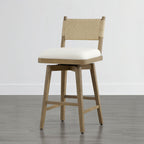 Arcadia Woven Swivel Counter Stool