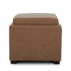 Cube Storage Ottoman - Fabric & Leather